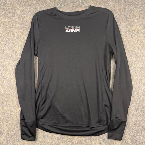 Under Armour Fitted Long Sleeve Basketball Shooting Shirt Black Pink Medium 172 - Picture 1 of 6